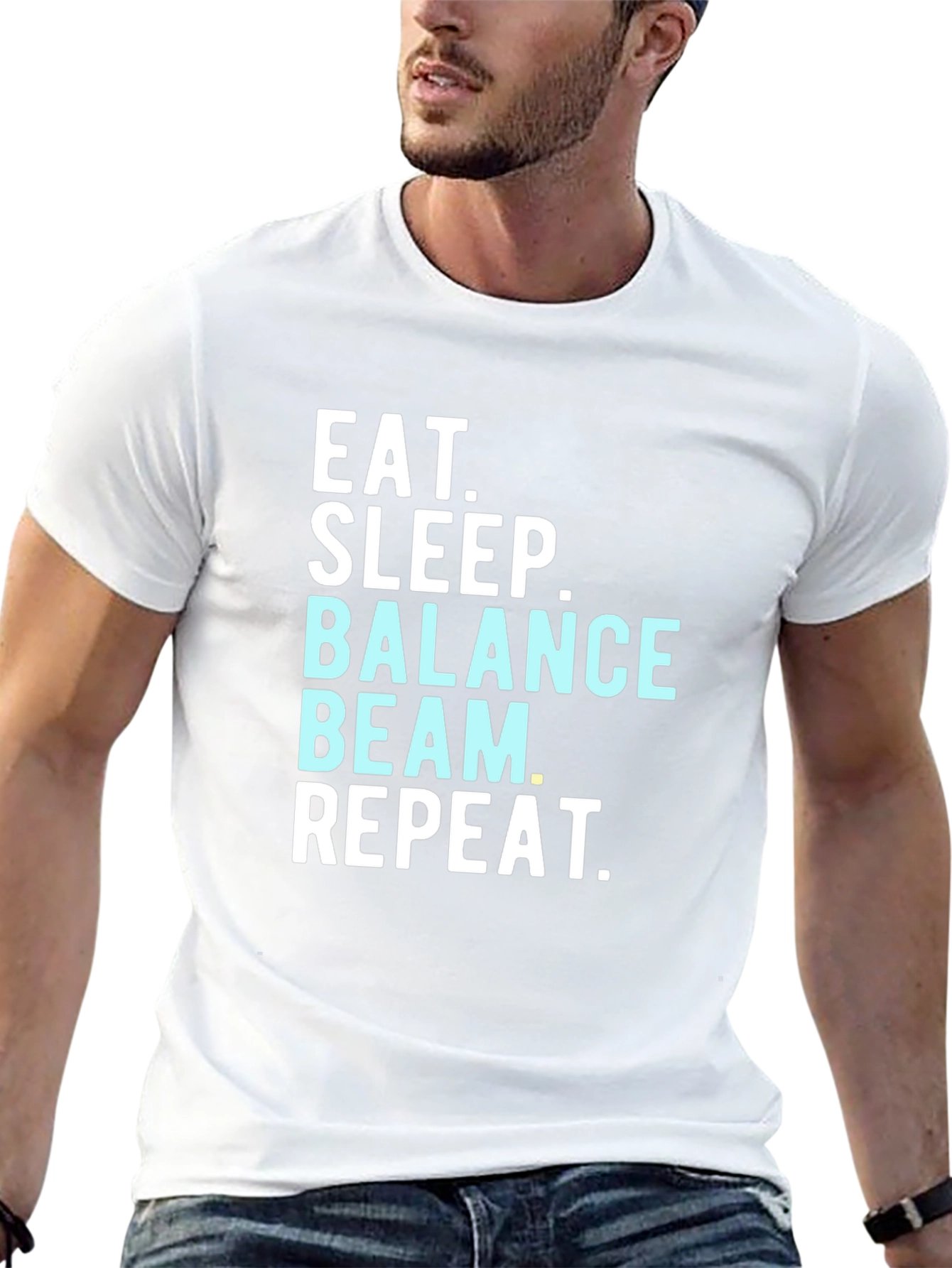 Eat Sleep Balance Beam Repeat T-Shirt