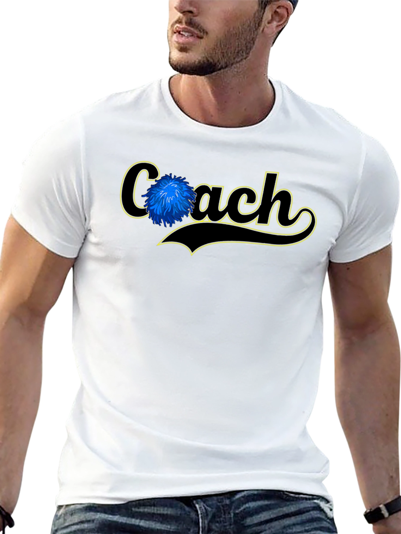 Coach Pom-Pom Graphic T-Shirt