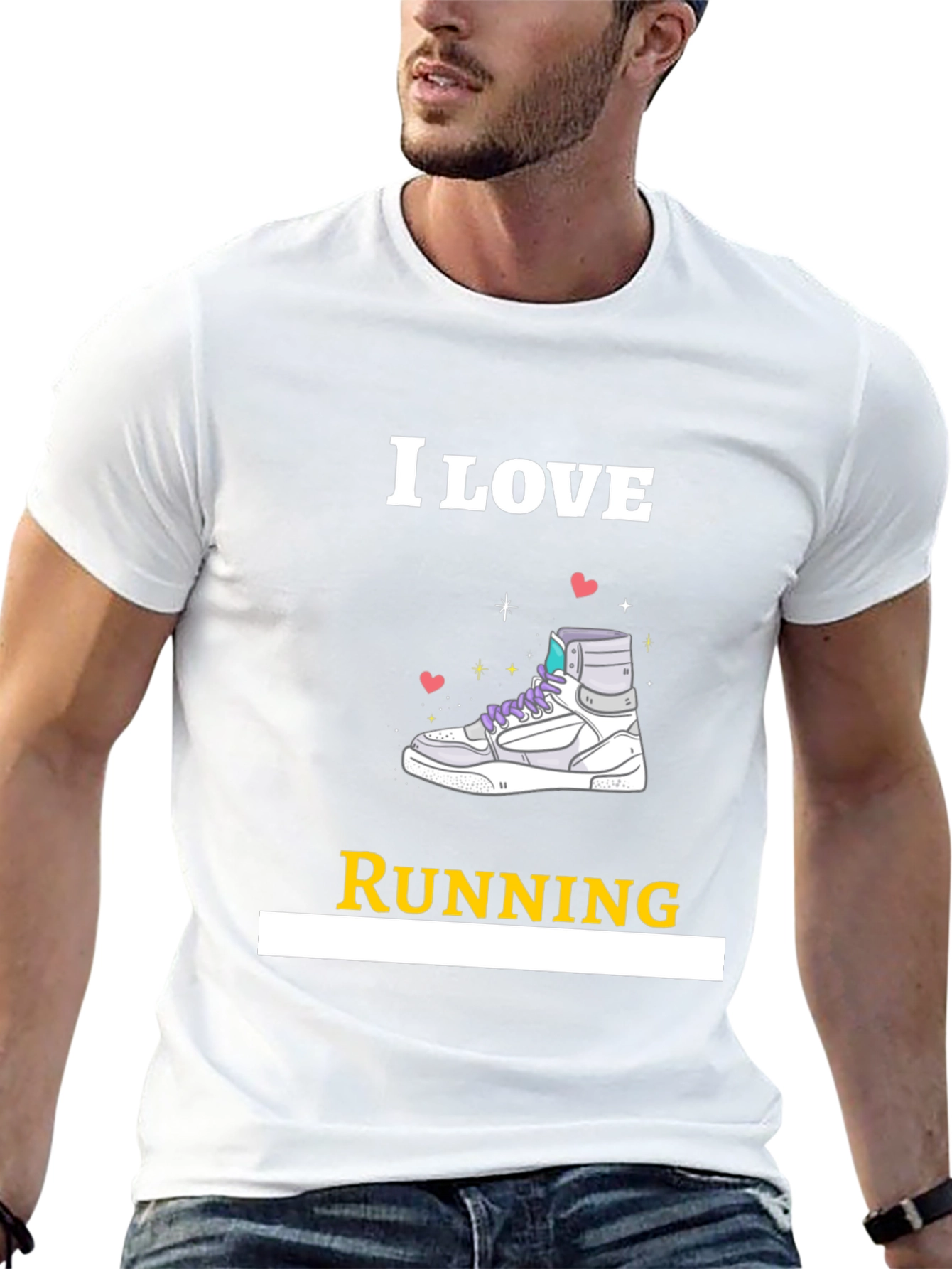 I Love Running Graphic T-Shirt