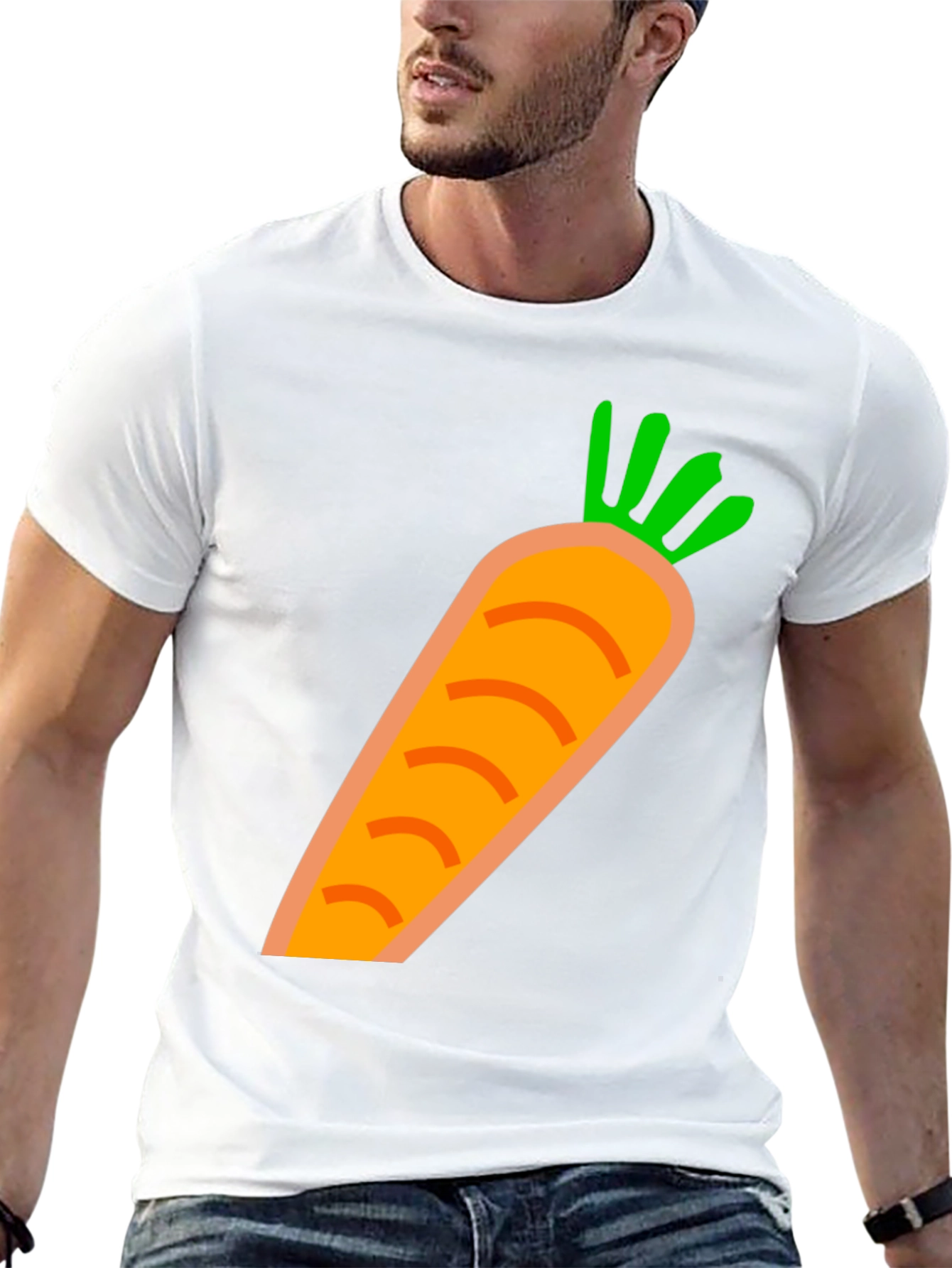 Carrot Graphic Tee - Fun & Casual Style