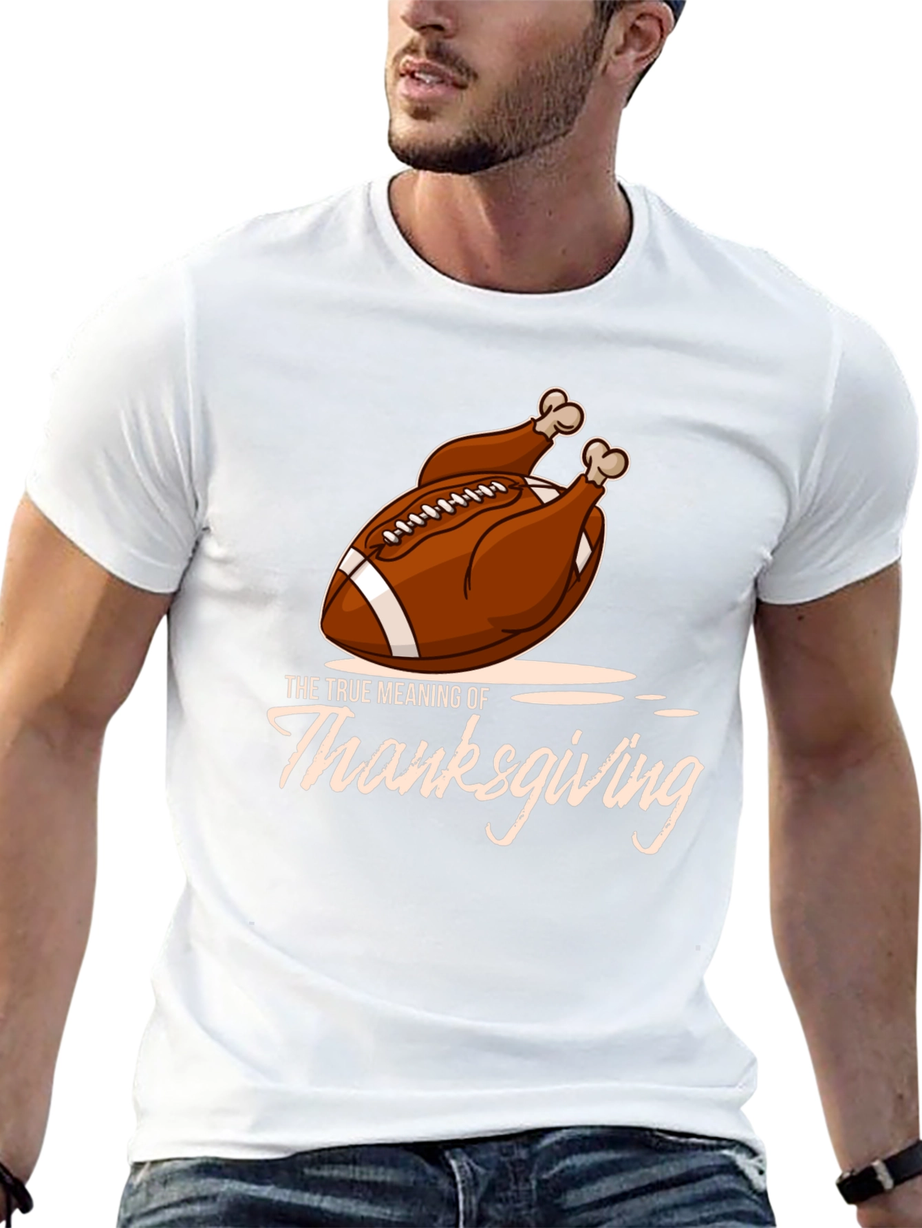Thanksgiving Football Turkey T-Shirt