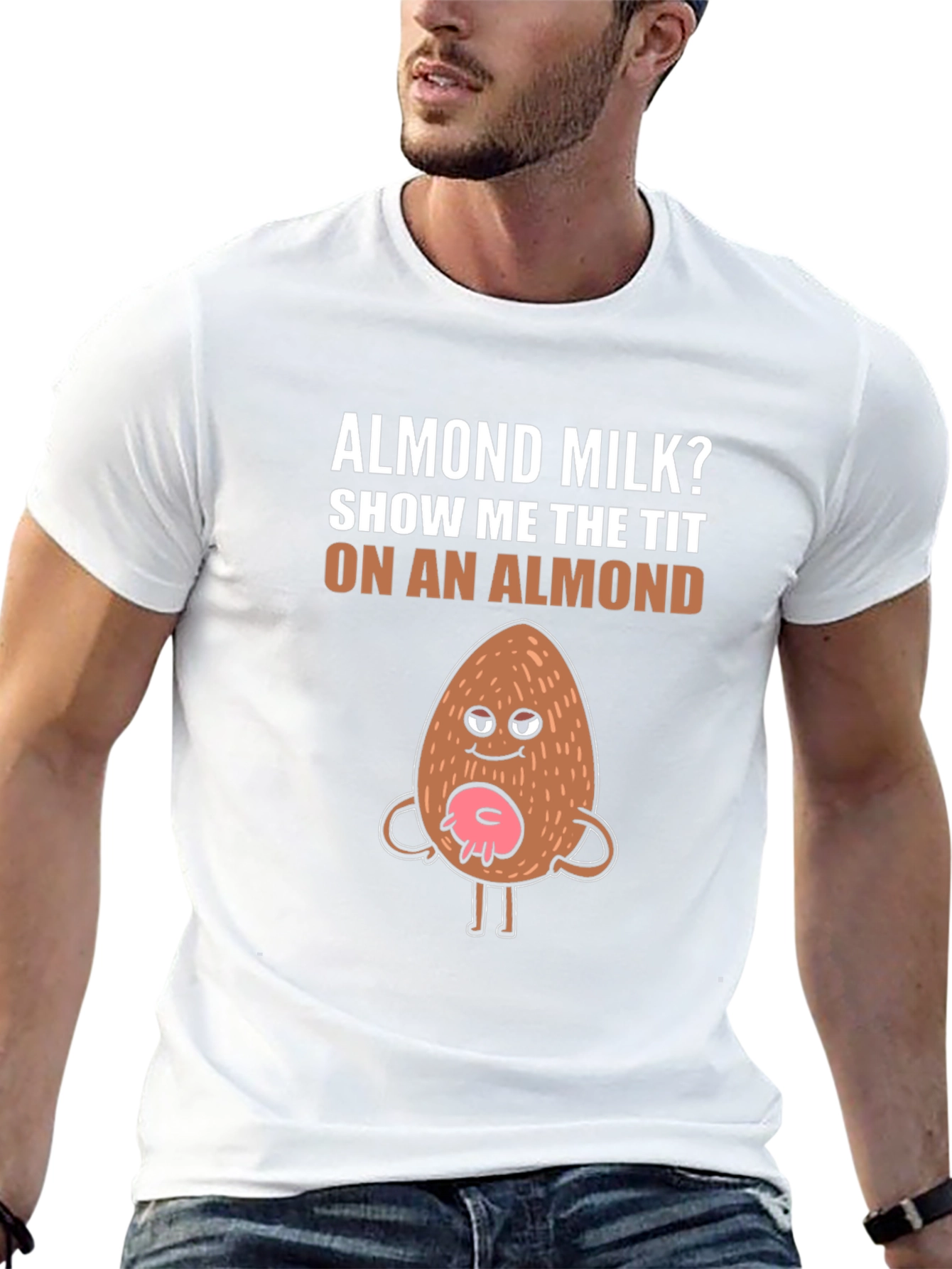 Funny Almond Milk Graphic T-Shirt