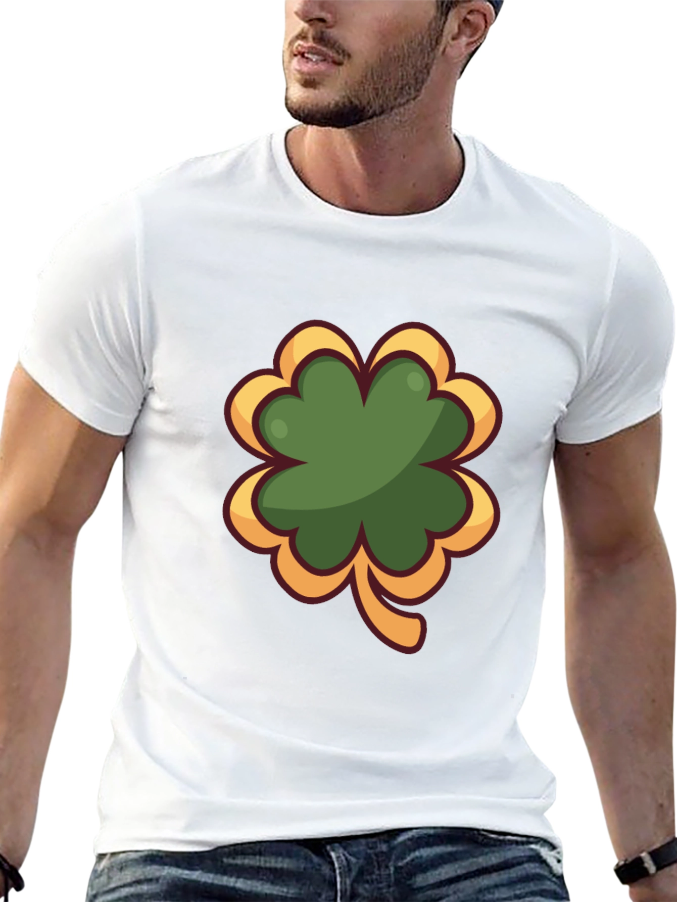 Shamrock Graphic Black T-Shirt - Lucky Charm Tee