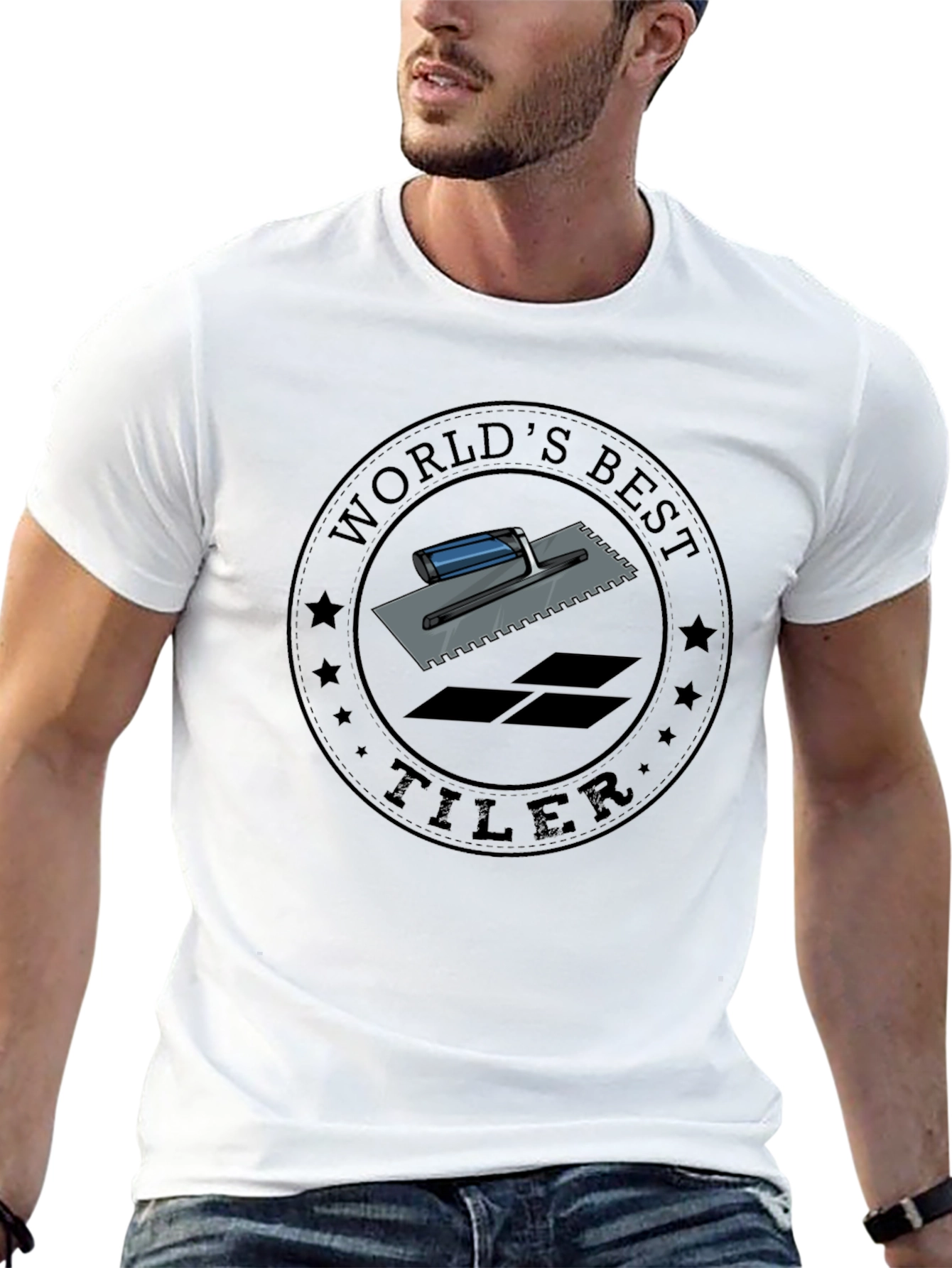 Worlds Best Tiler - Graphic T-Shirt