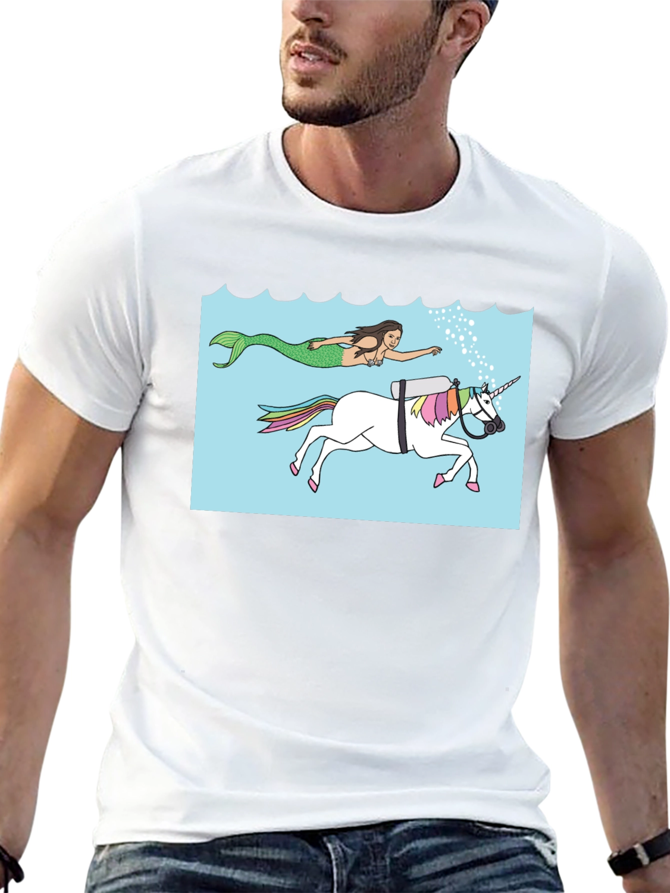 Mermaid & Scuba Unicorn T-Shirt