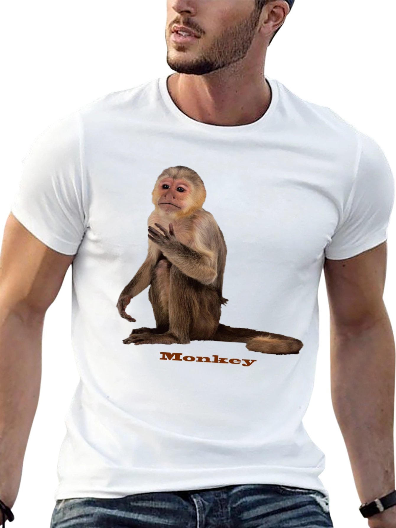 Monkey Graphic Tee - Unisex Cotton T-Shirt