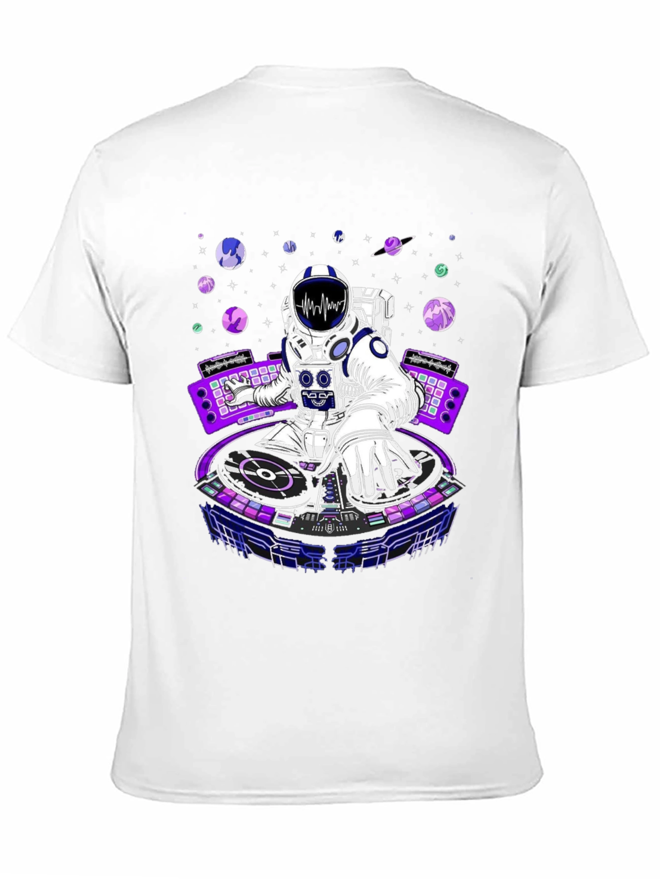 Astronaut DJ Graphic T-Shirt - Space Rave Tee