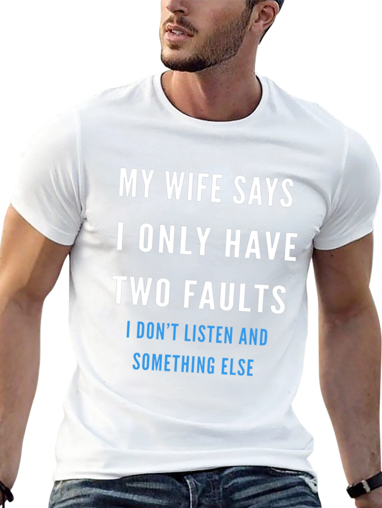 Humorous Two Faults Graphic Tee