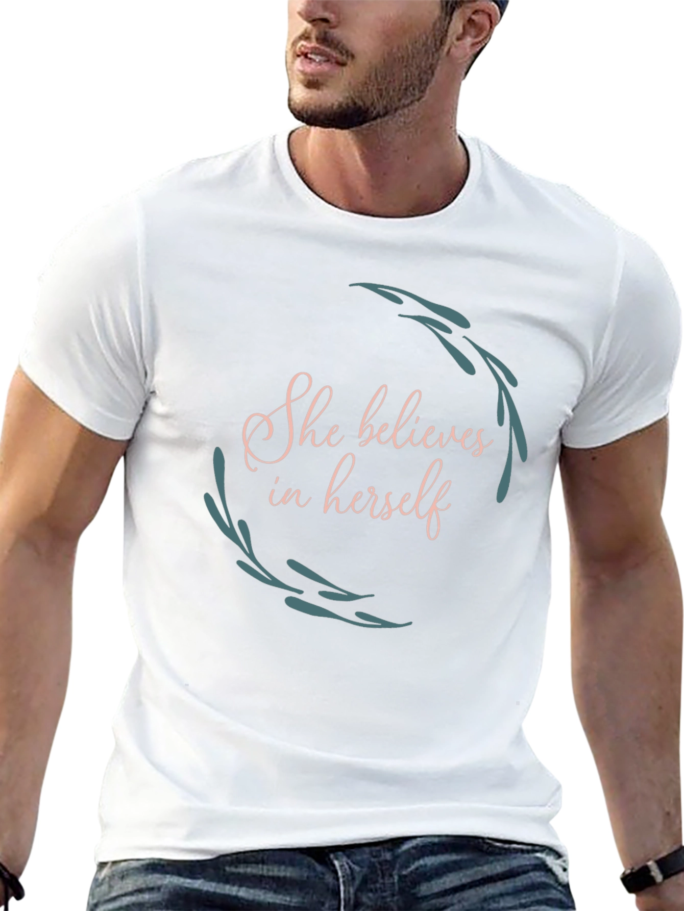 Empowering She Believes Black T-Shirt