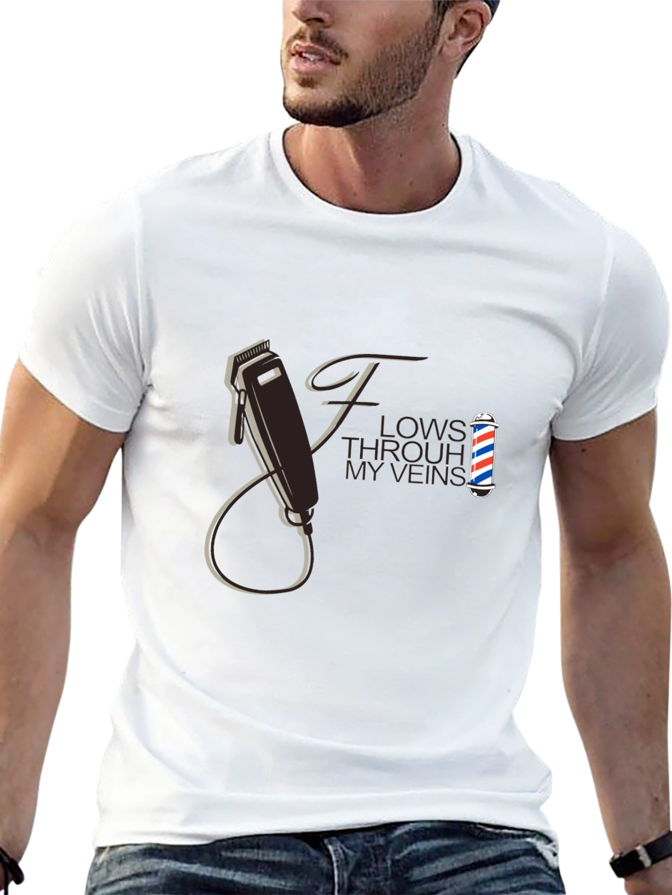 Barber Flow T-Shirt - Hair Clipper Design