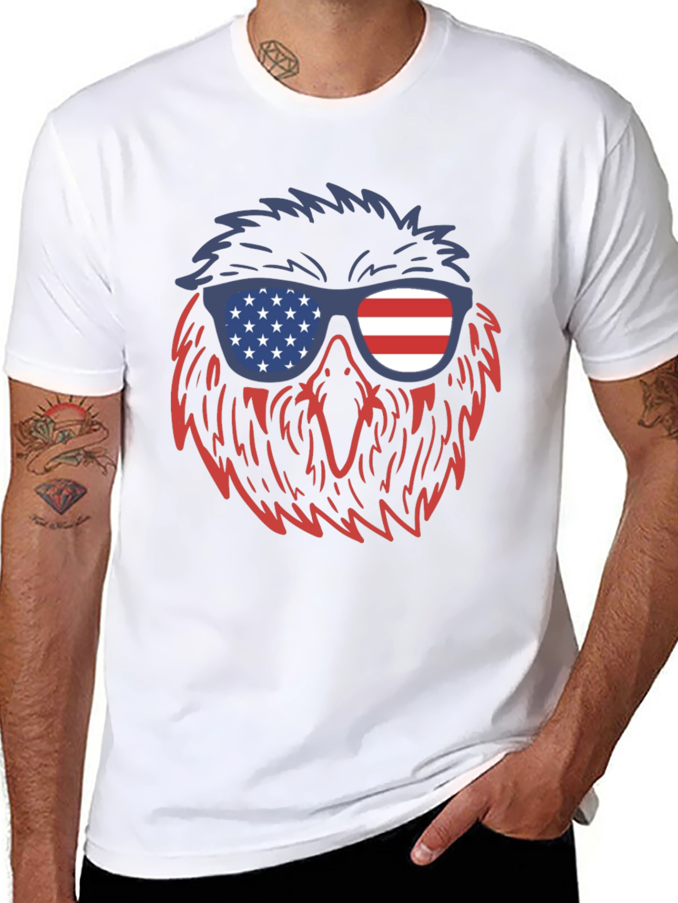Patriotic Eagle T-Shirt - USA Pride Tee