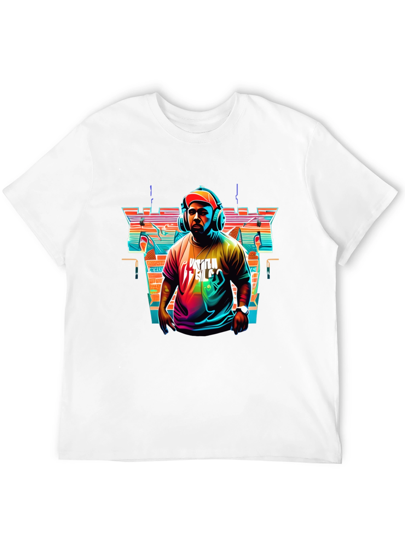Retro DJ Graphic Tee - Stylish Music Lover T-Shirt