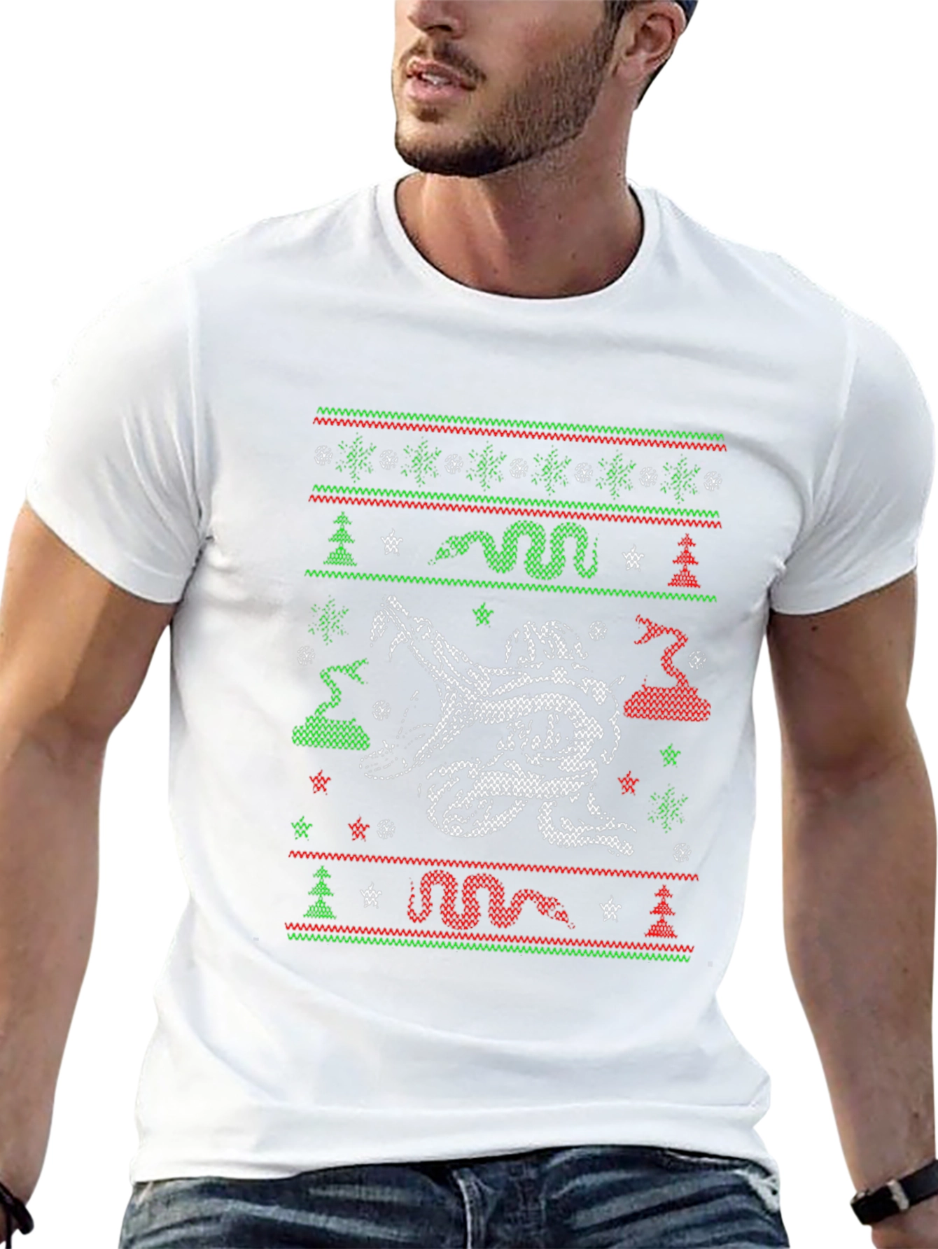Snake Christmas Ugly Sweater T-Shirt