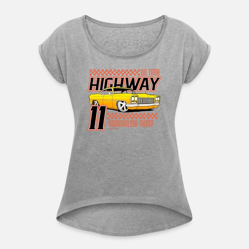 Retro Highway 11 Car T-Shirt, Adrenaline Pump
