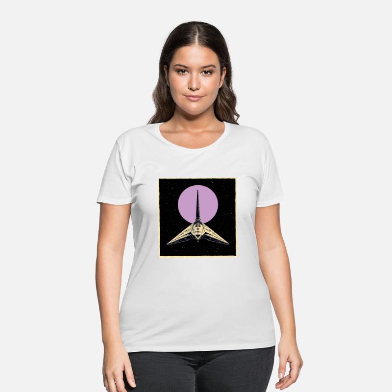 Retro Sci-Fi Rocket Ship 03 - Violet sun