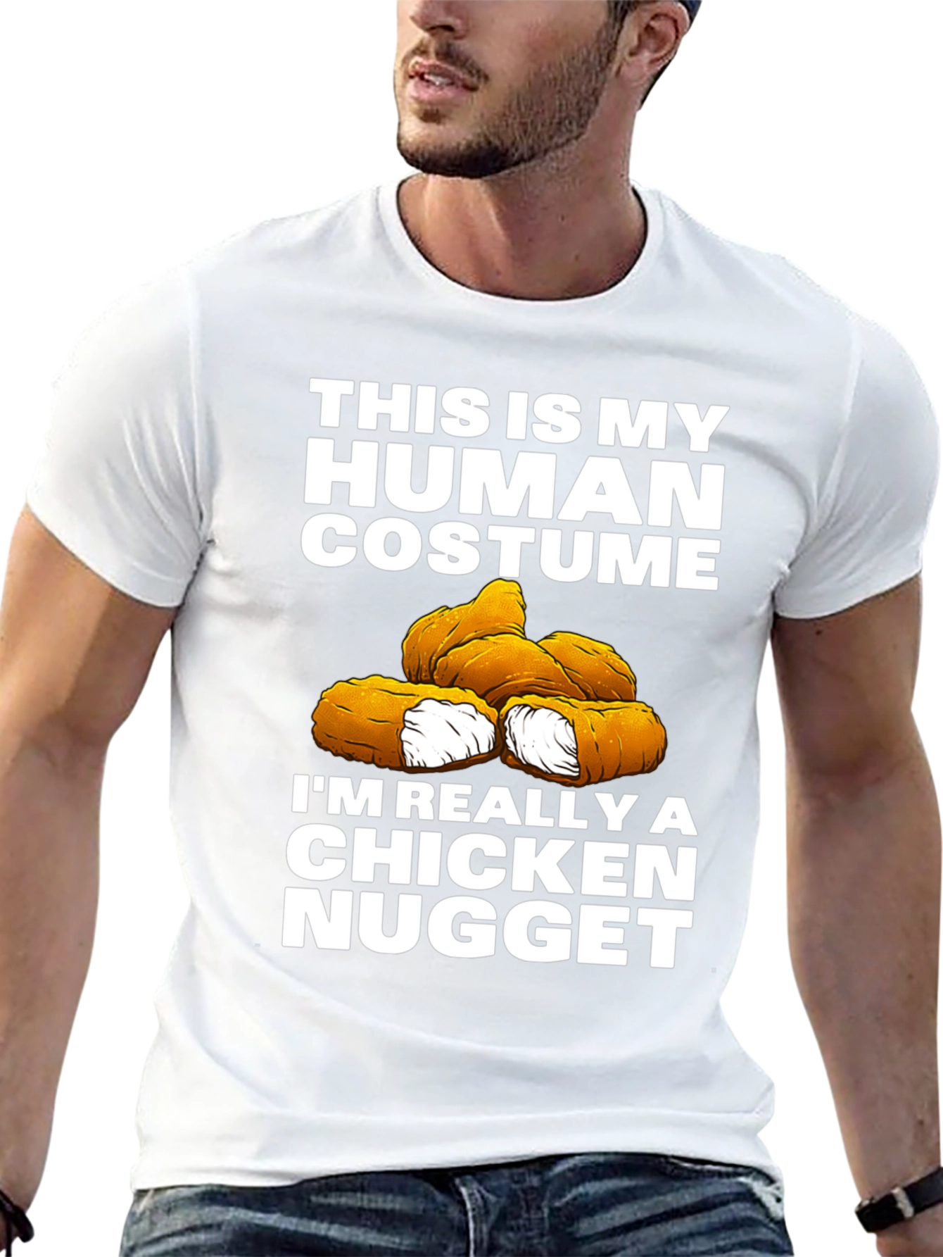 Human Costume Chicken Nugget T-Shirt