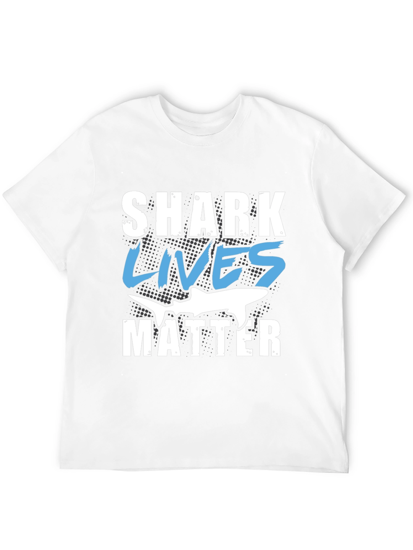 Shark Lives Matter Graphic Black T-Shirt