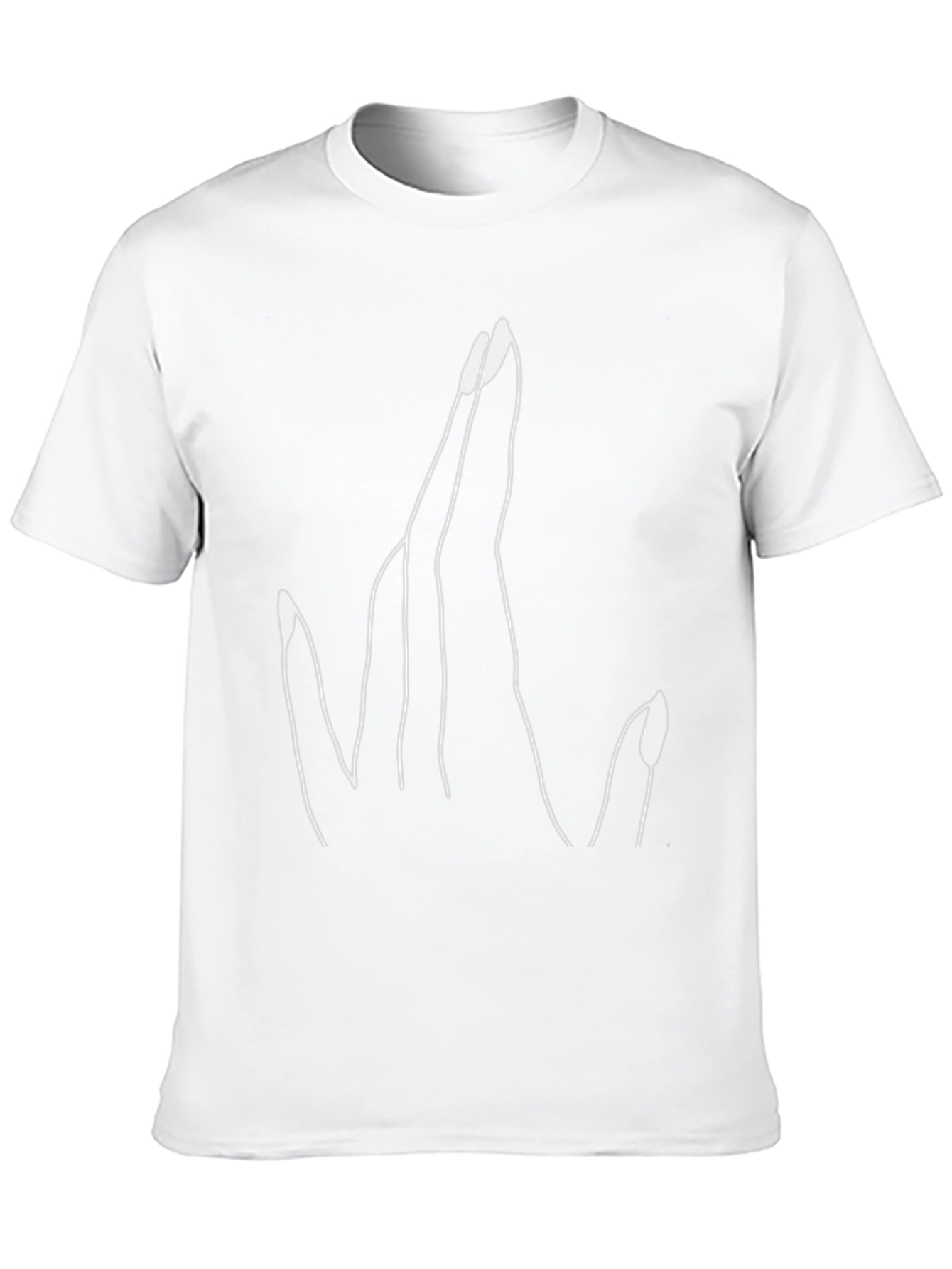 Statement Hand Gesture Graphic Black T-Shirt