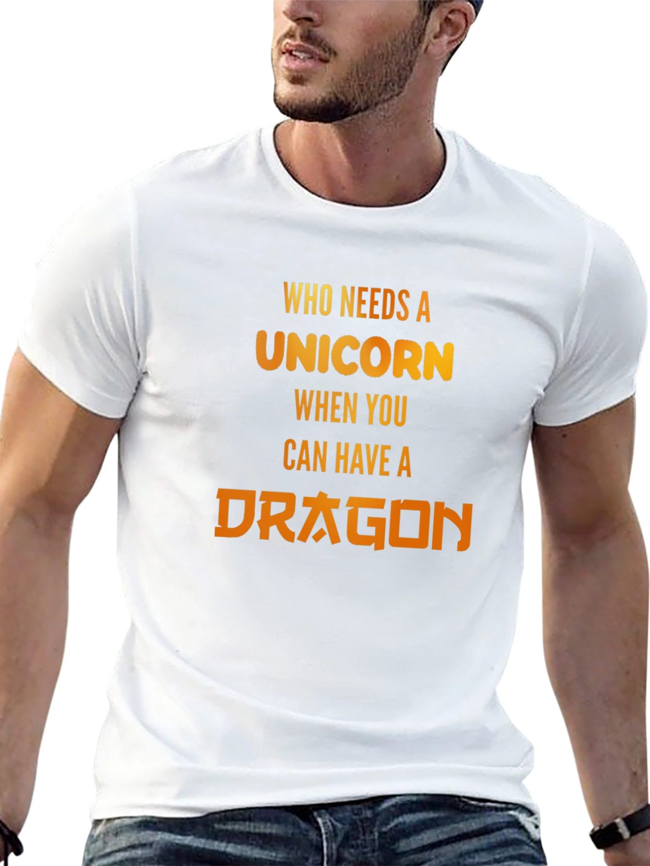 Who Needs Unicorns? Dragon Graphic T-Shirt