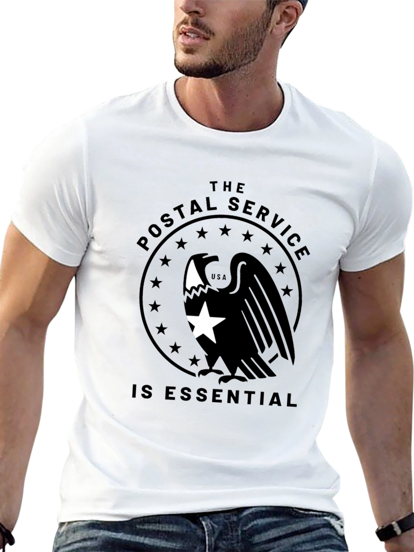 US Postal Service Essential Black T-Shirt