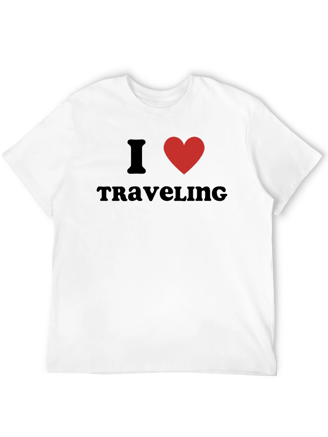 I Heart Traveling Black T-Shirt