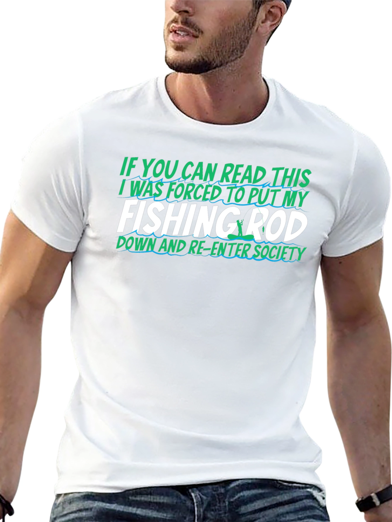Fishing Rod T-Shirt Funny Gift