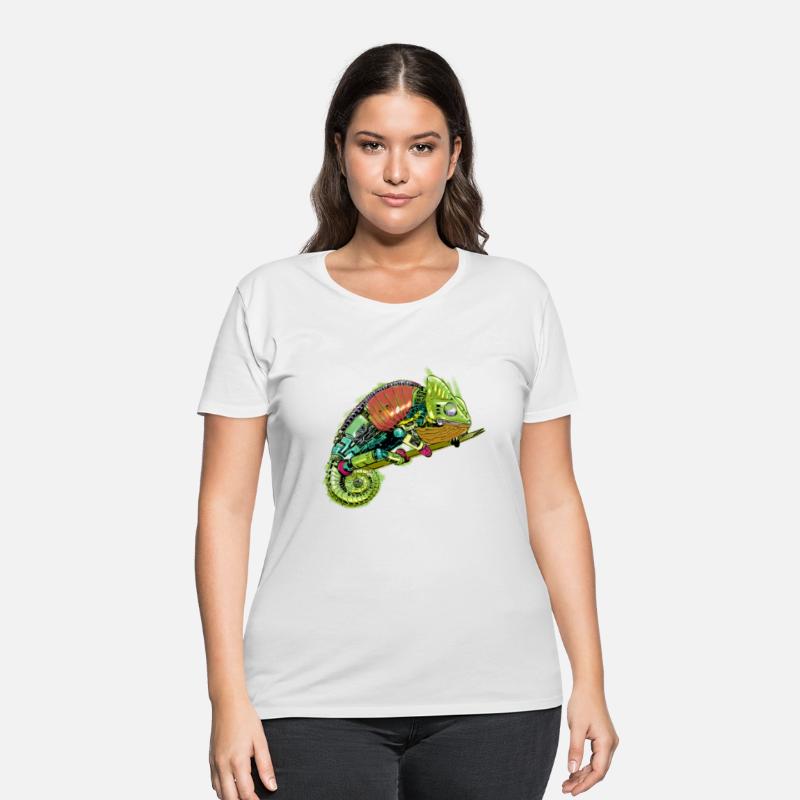 Steam Punk Mechanical Colorful Iguana