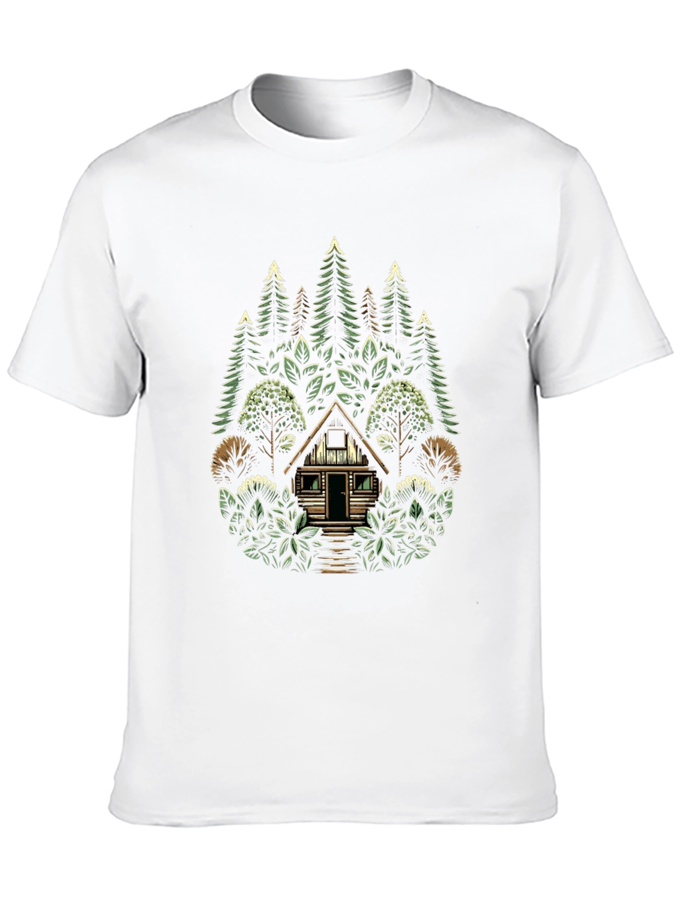 Nature Cabin Graphic T-Shirt - Unisex Style