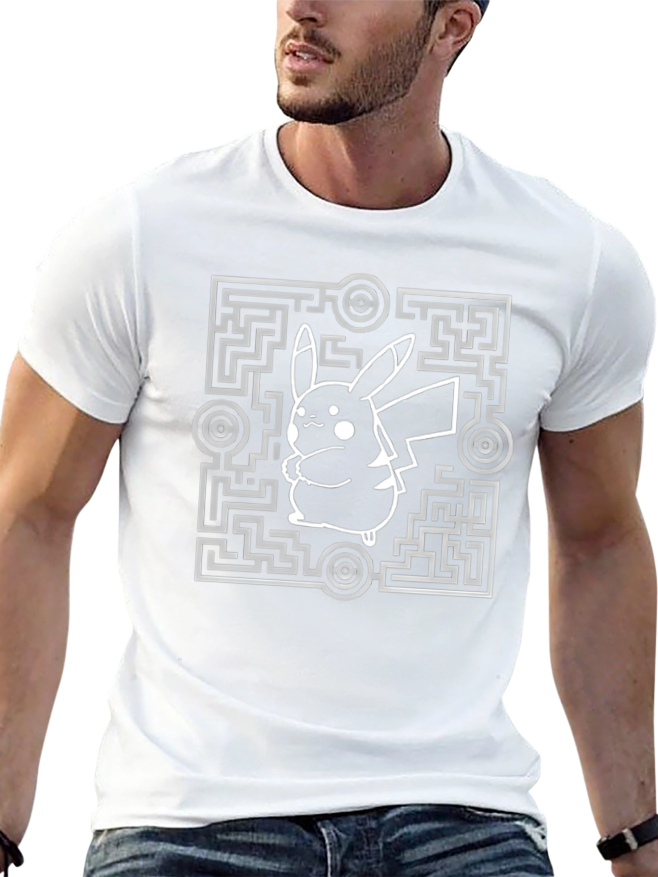 Pikachu Maze T-Shirt - Gotta Catch Em All!