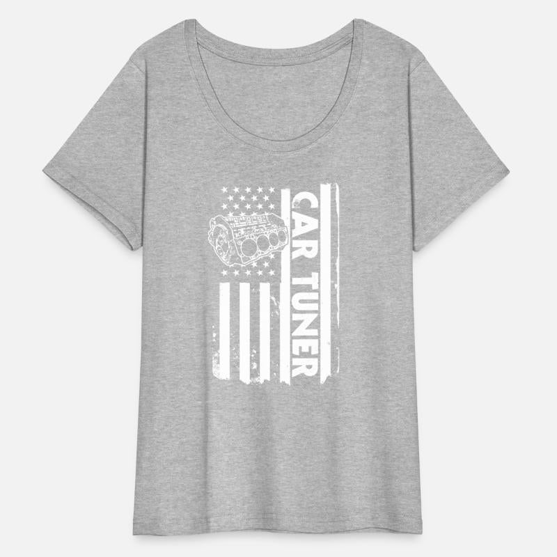 USA Flag Car Tuner Shirt
