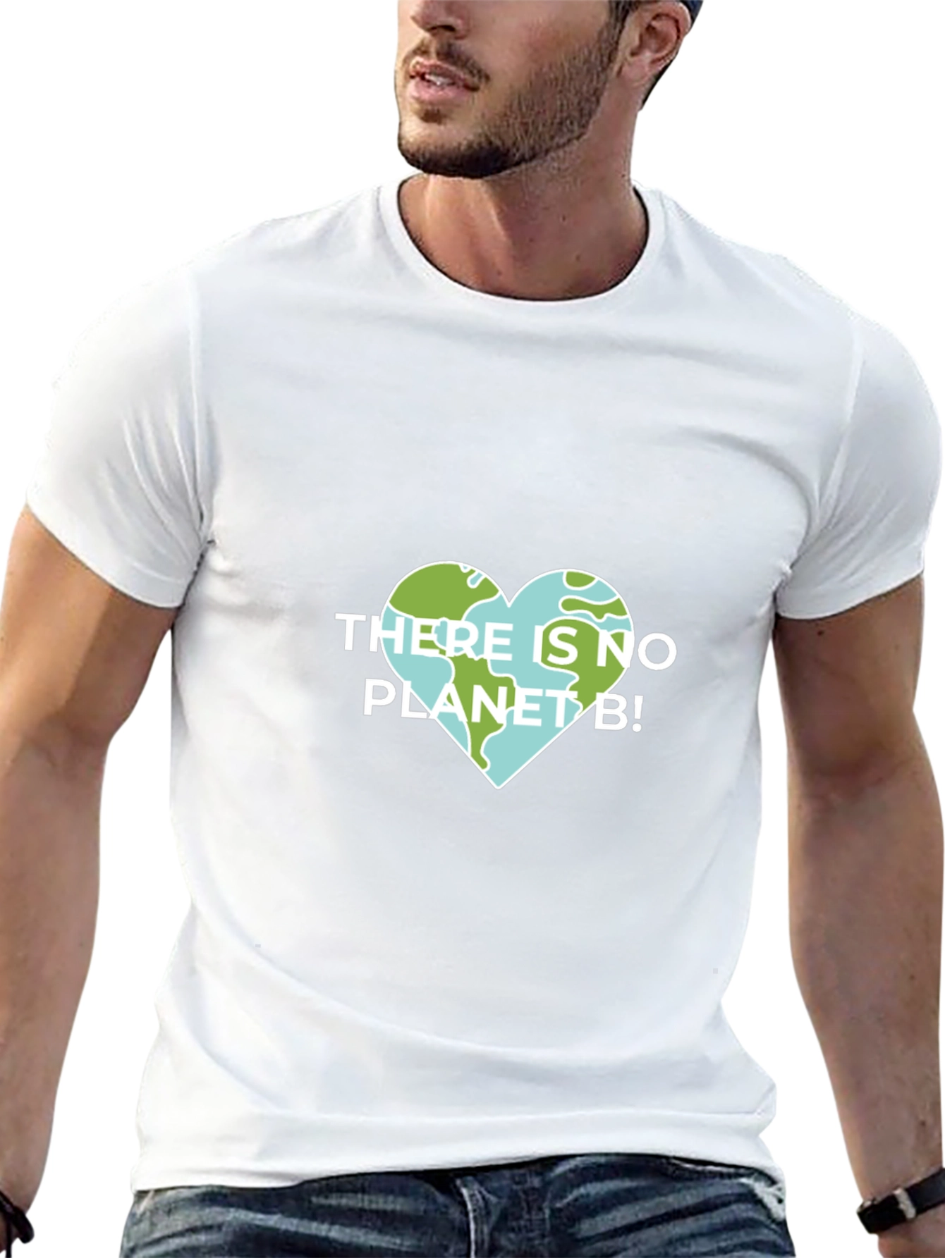 Planet B Earth Heart T-Shirt Save Environment Tee