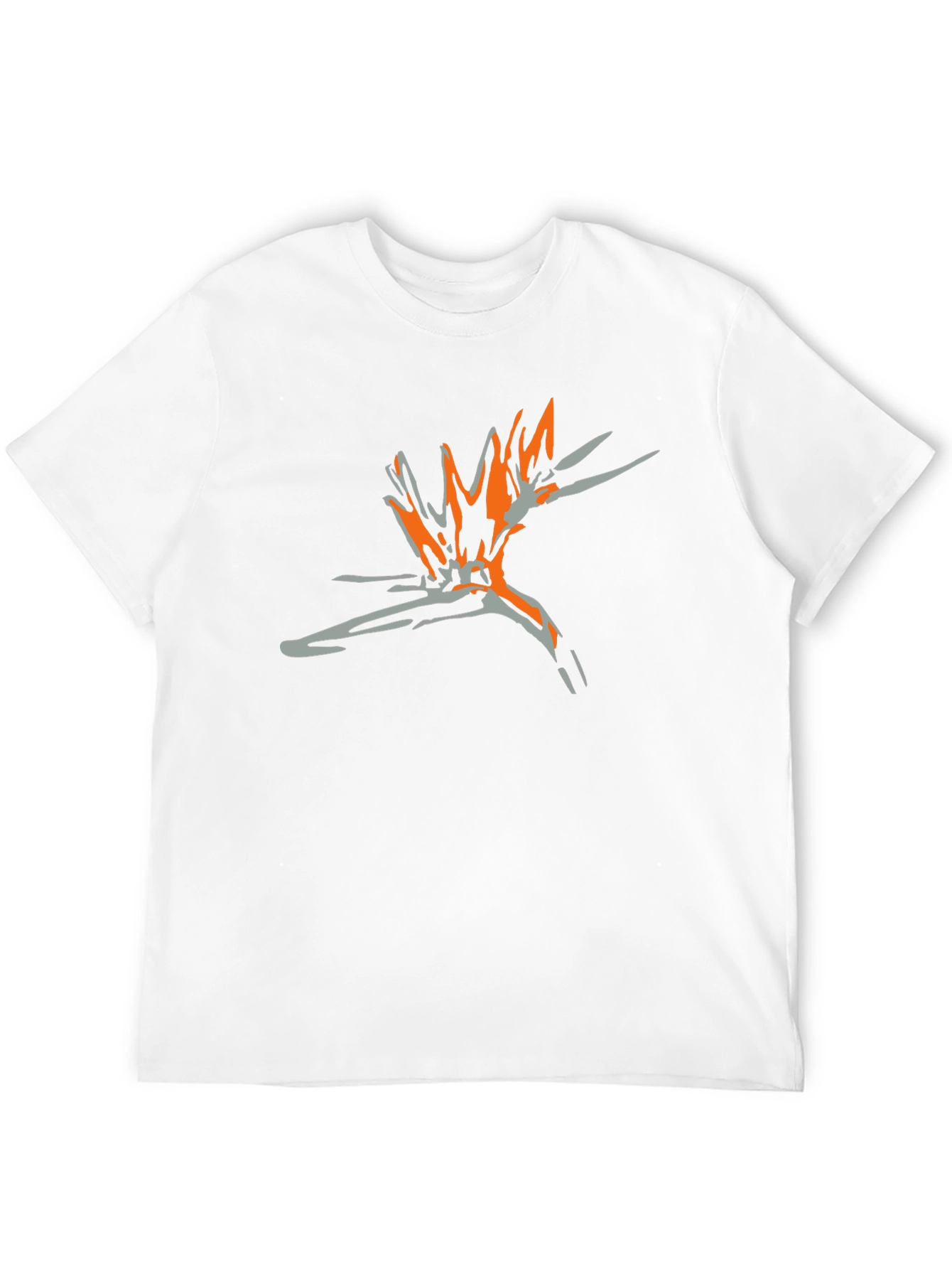 Abstract Graphic Tee - Stylish Black Cotton T-Shirt