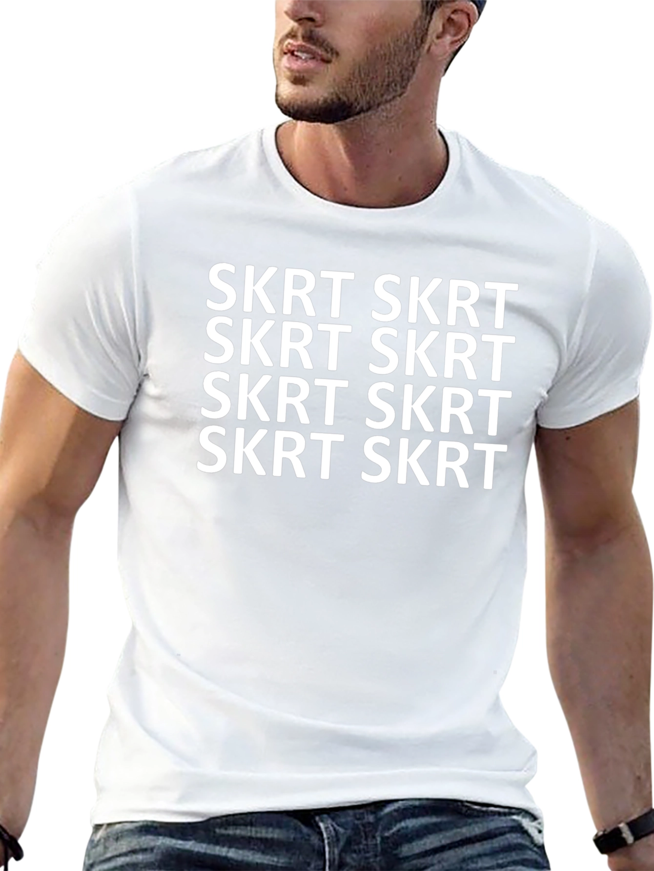 Skrt Skrt Graphic Tee - Black Cotton T-Shirt