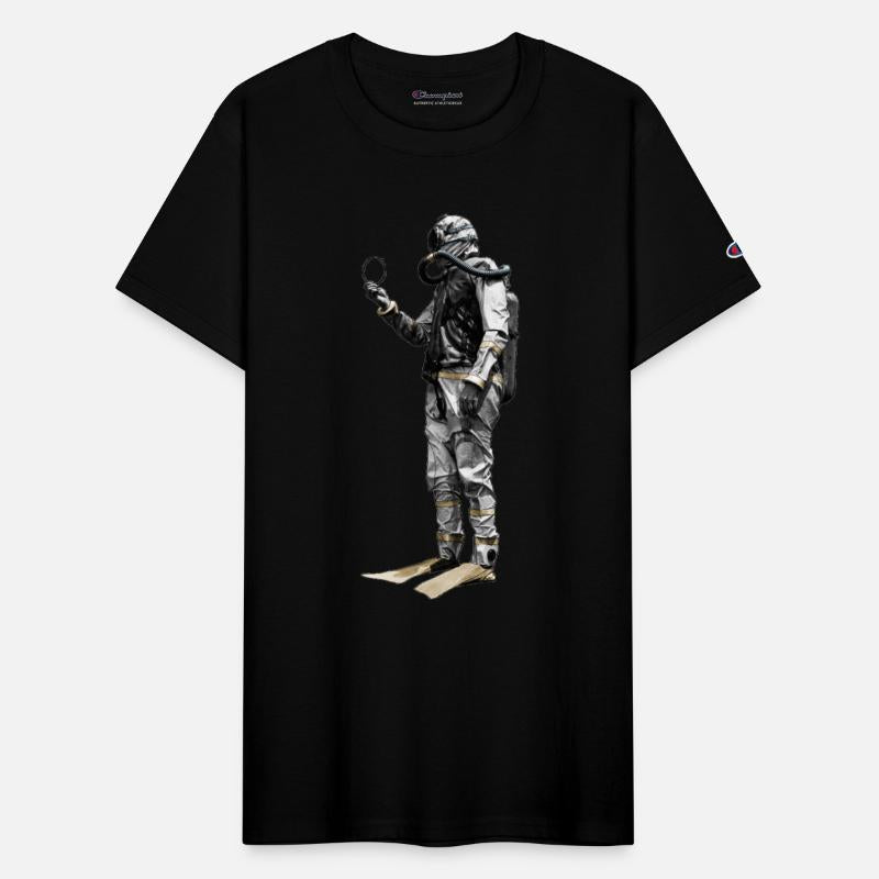 Vintage Scuba Diver with a Double Hose Regulator