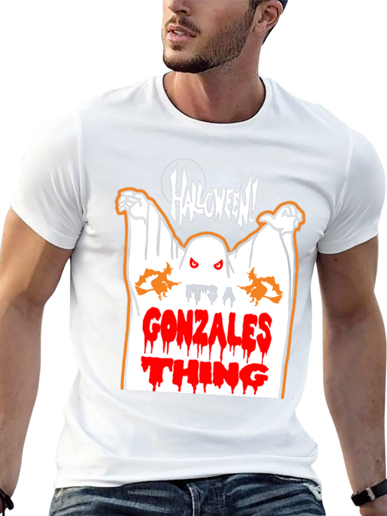 Gonzalez Halloween Ghost T-Shirt