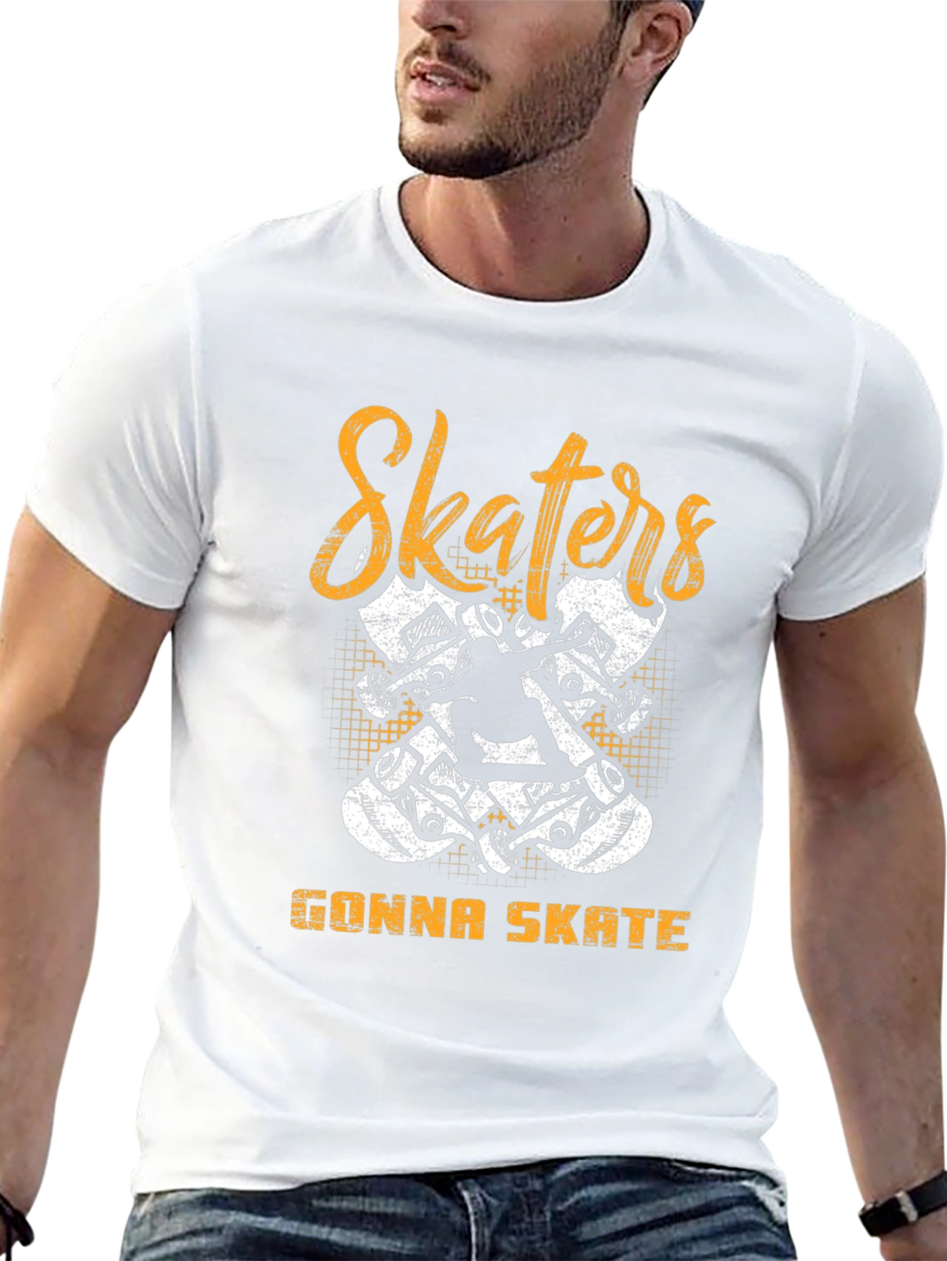 Skaters Gonna Skate Graphic Tee - Black