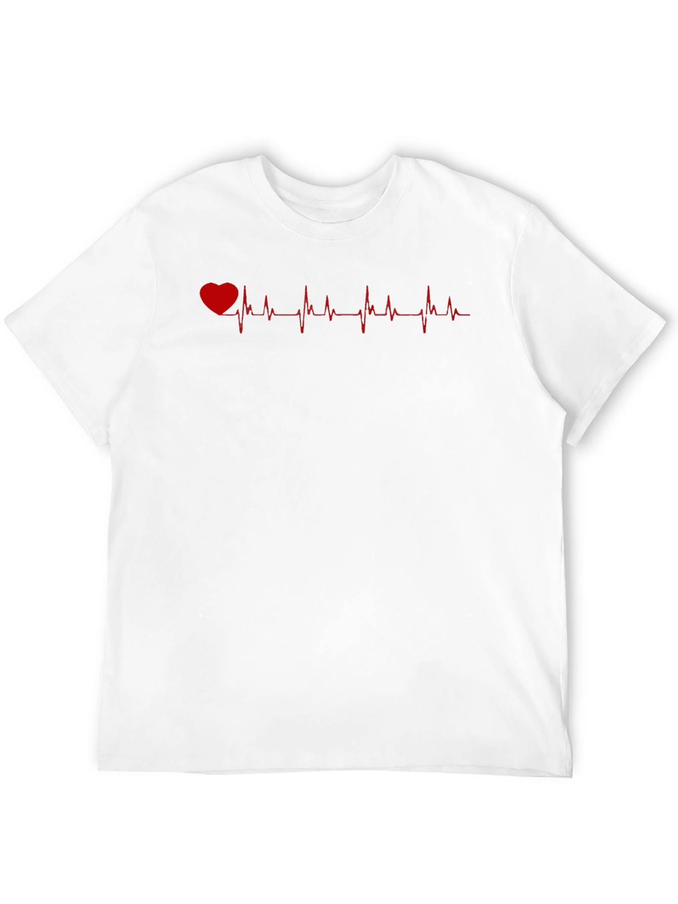 Heartbeat Graphic T-Shirt - Black Casual Tee