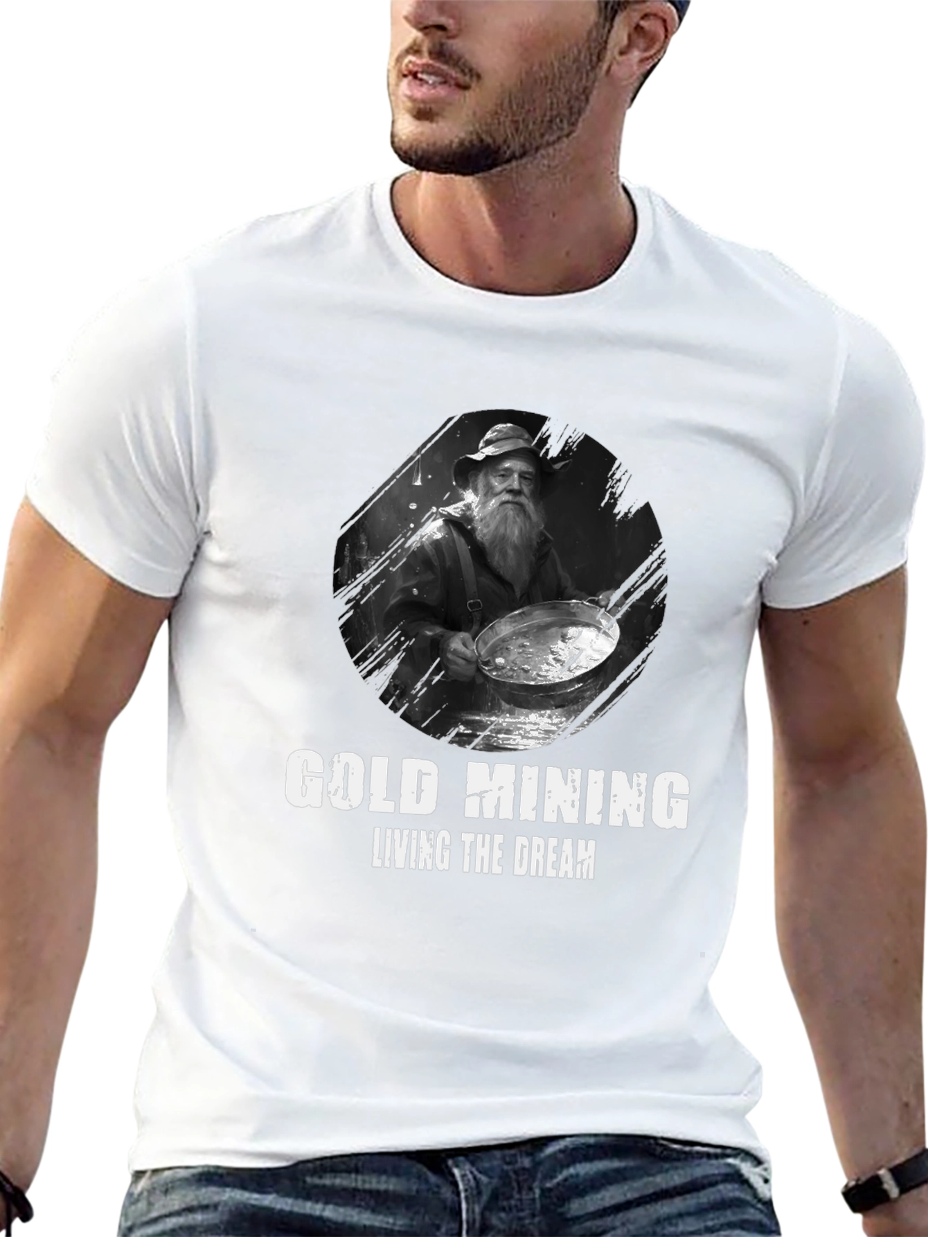 Gold Mining Living the Dream Black T-Shirt