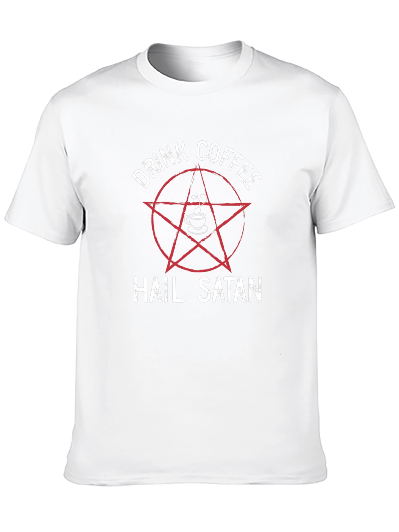 Drink Coffee Hail Satan Graphic T-Shirt