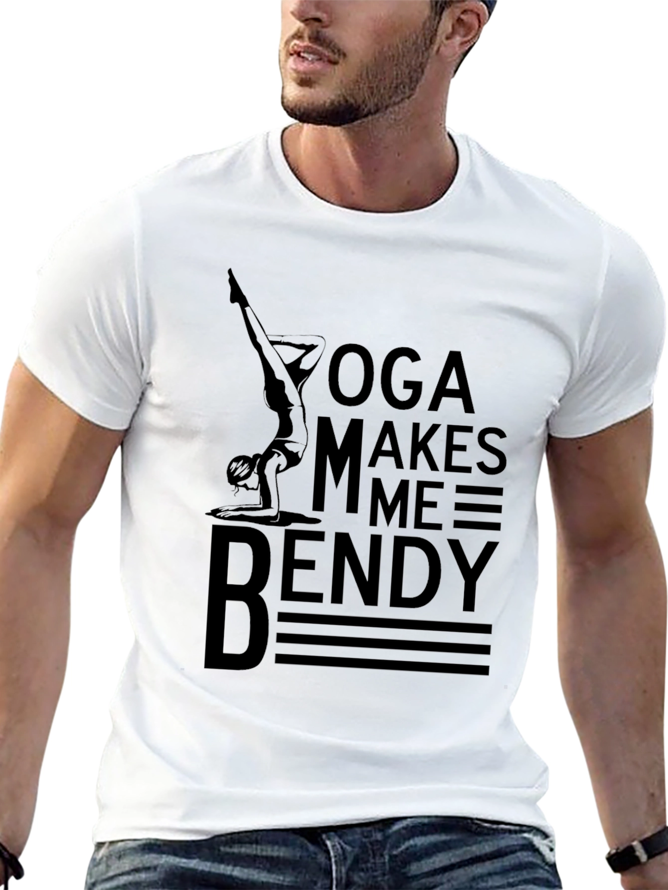 Yoga Makes Me Bendy Graphic Tee