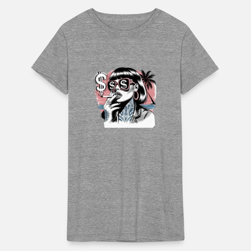 Woman smoking a cigarette