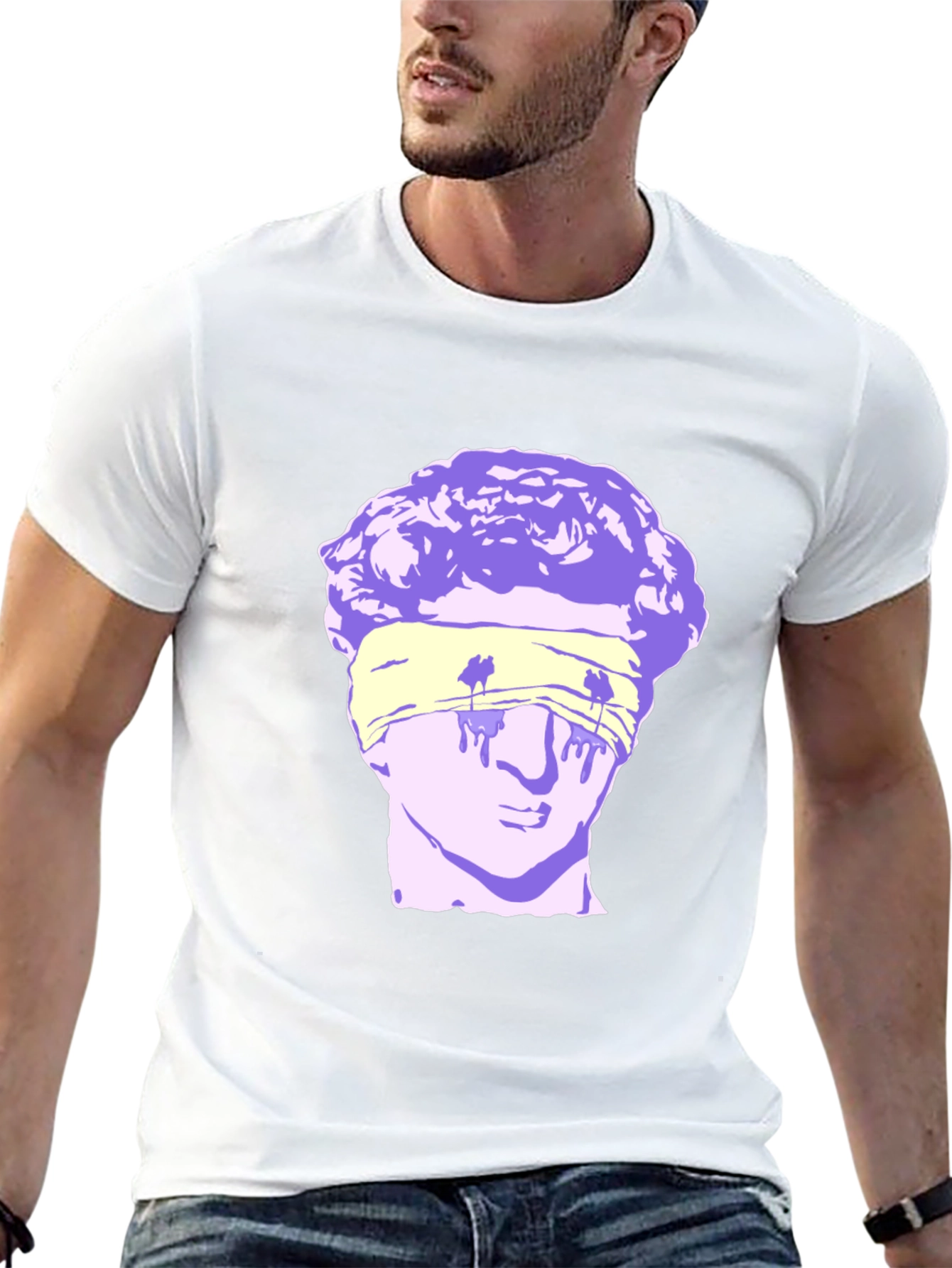 Blindfolded Statue Graphic Tee