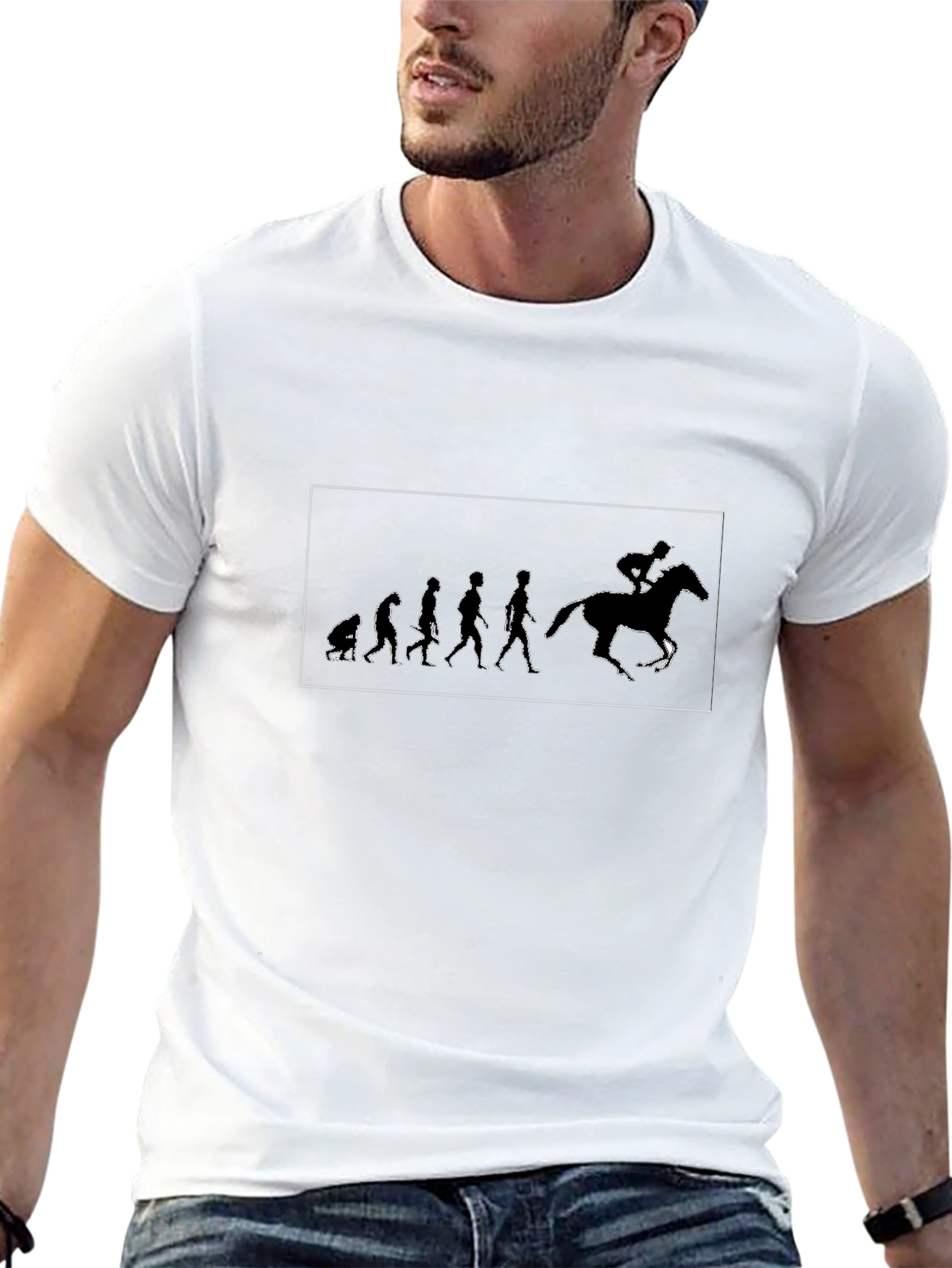 Evolution Horse Rider Graphic Tee