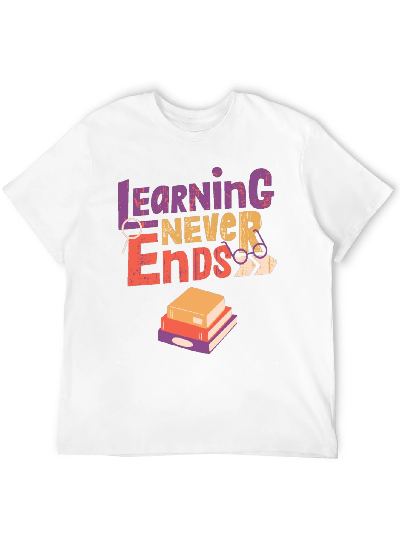 Learning Never Ends Graphic Tee