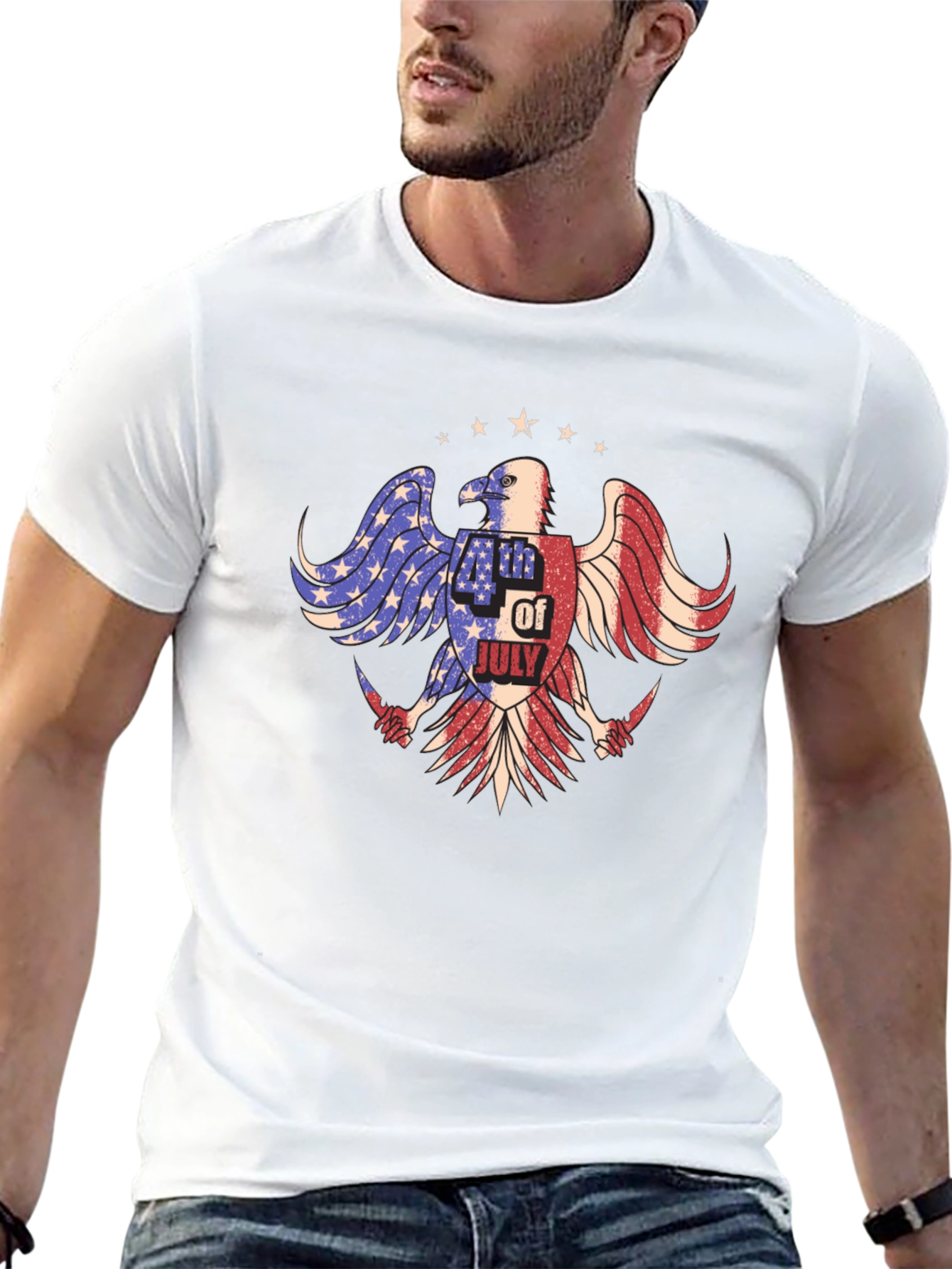 Patriotic Eagle 4th of July T-Shirt