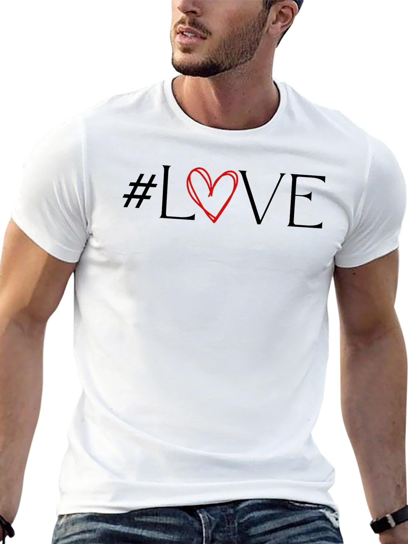#Love T-Shirt - Stylish Graphic Tee for Men