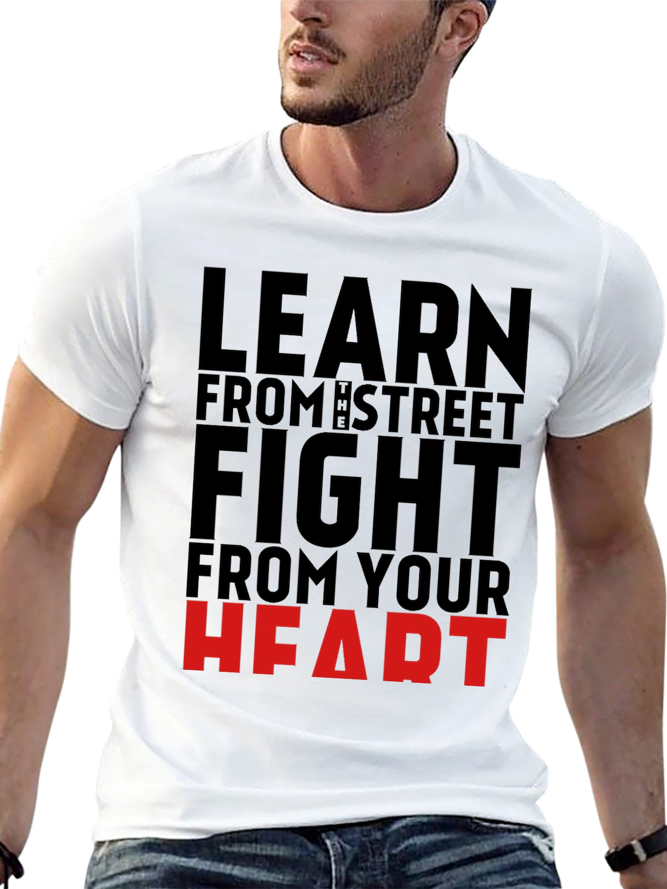 Learn from the Street Fight Heart T-Shirt