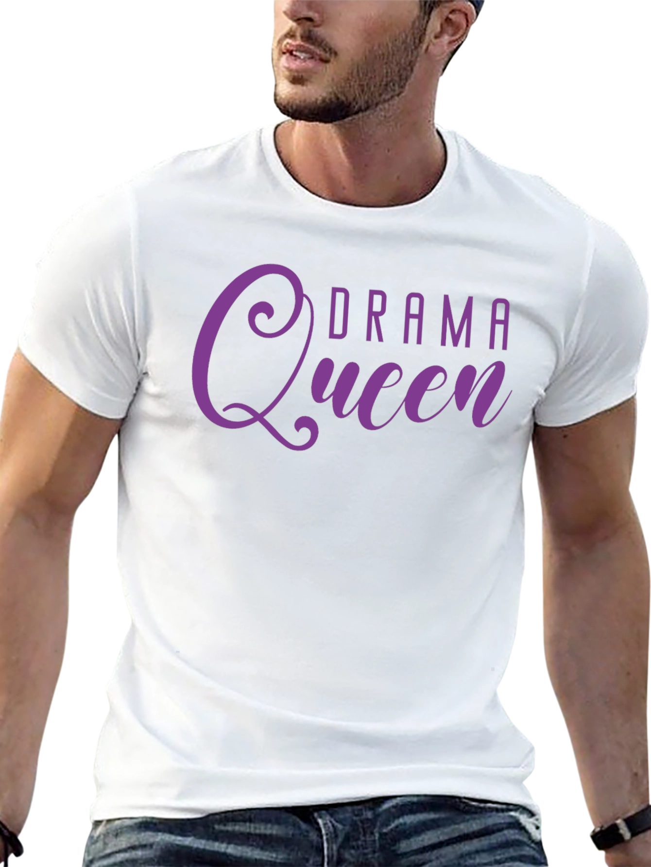 Drama Queen Tee - Black Cotton Shirt