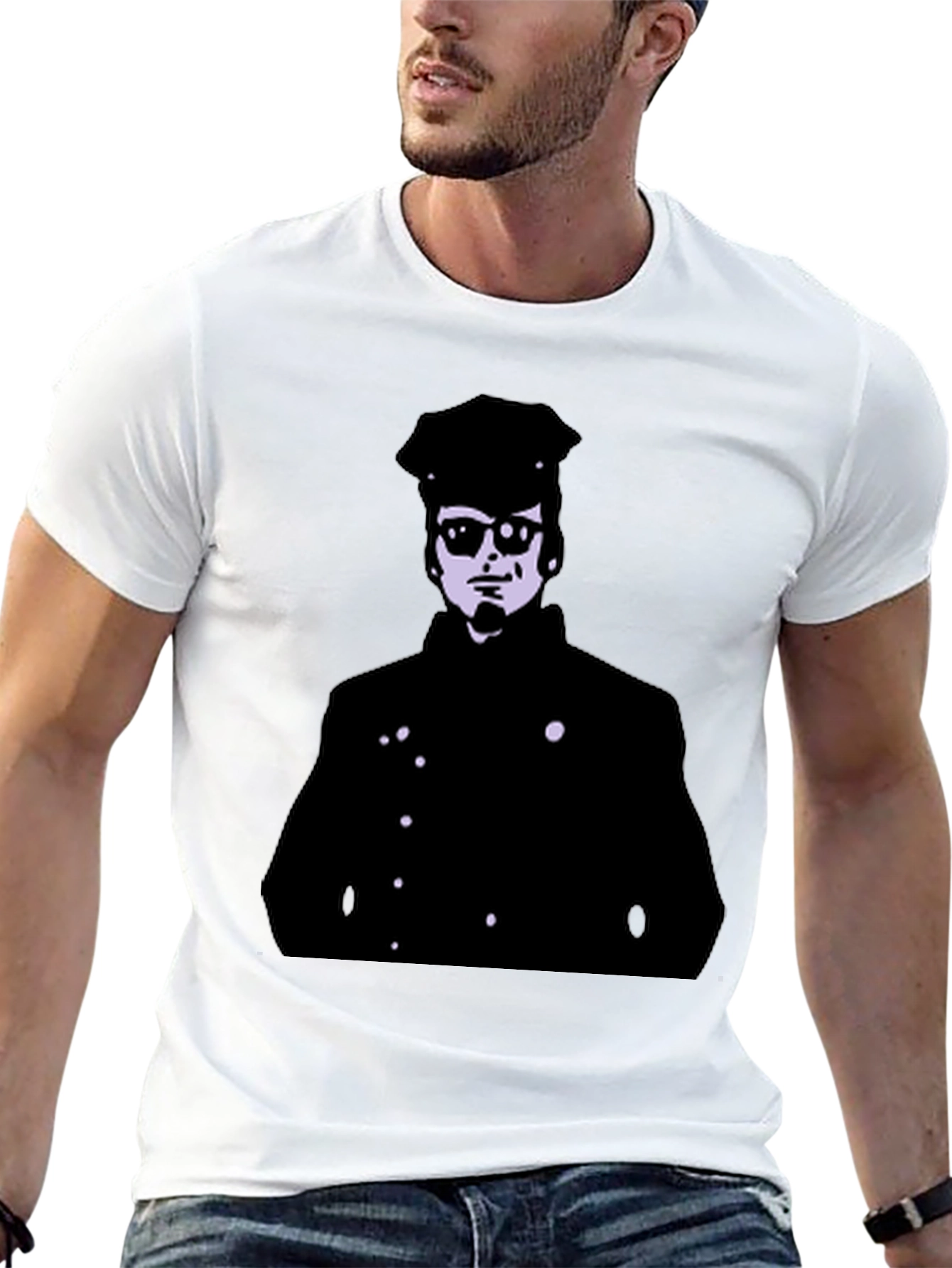 Cool Silhouette Graphic Black T-Shirt