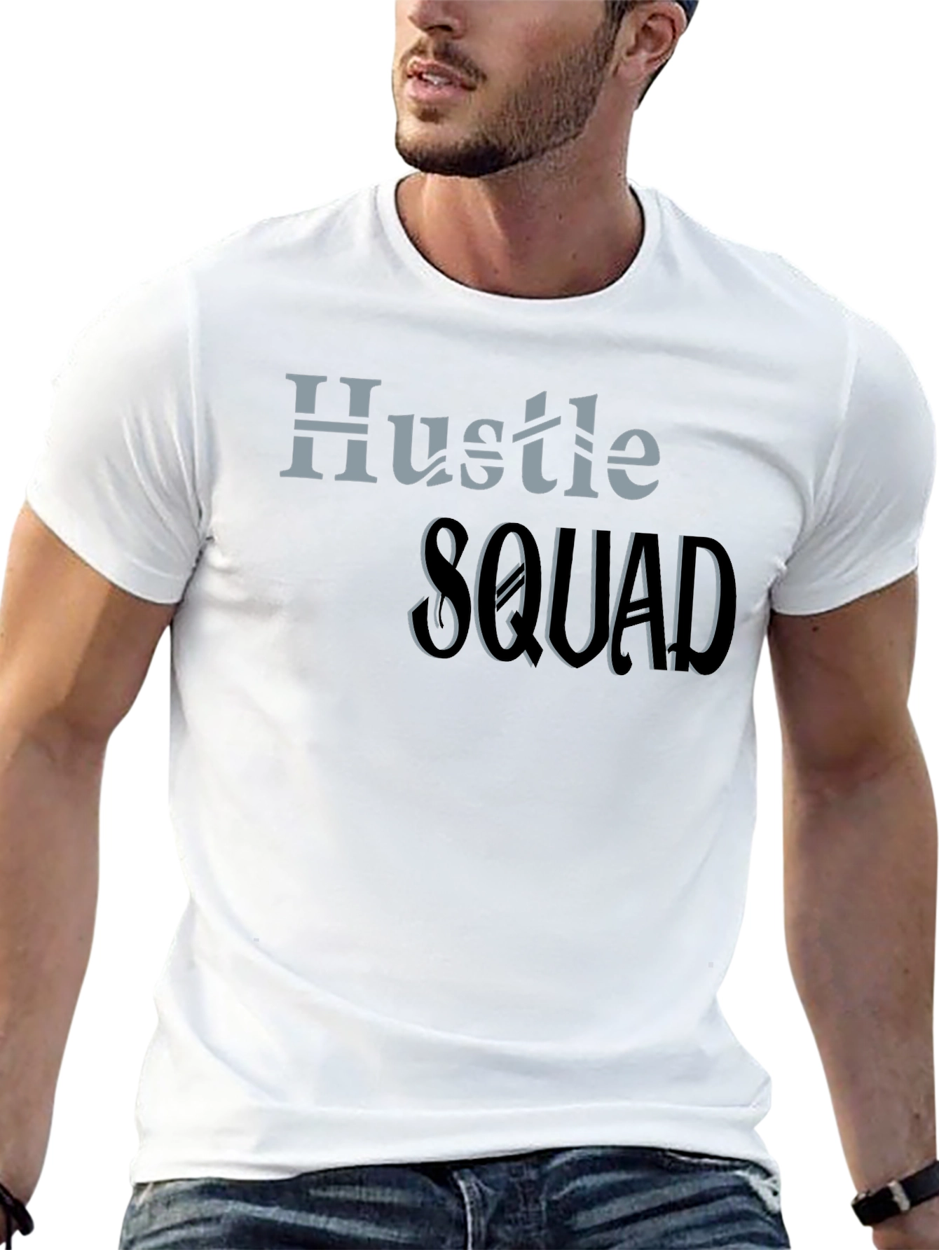 Hustle Squad Tee - Stylish Graphic T-Shirt